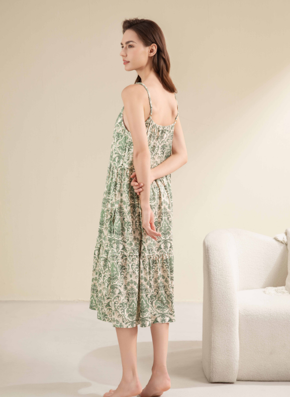 Botanical Secret Midi Cami Dress / Gaun Cami Midi Botanical Secret S35-NE3077