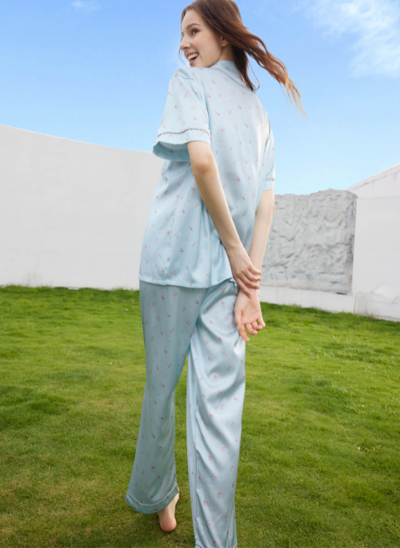 Aqua Blossom Pajamas Set / Set Pijama Aqua Blossom S35-PA2376
