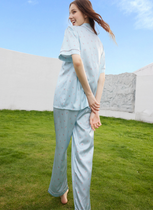 Aqua Blossom Pajamas Set / Set Pijama Aqua Blossom S35-PA2376