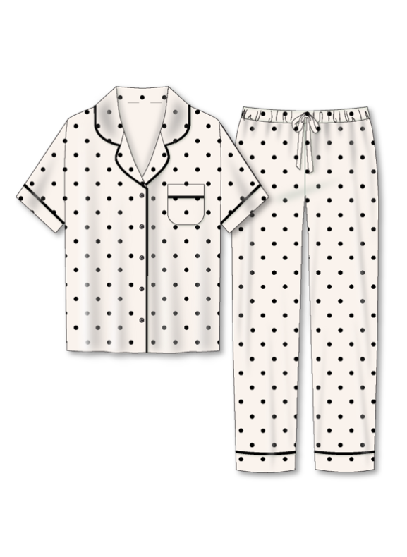 Polka Charm Pajamas Set / Set Pijama Polka Charm S35-PA2377
