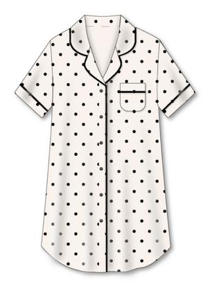 Polka Charm Short Sleeves Dress / Gaun Lengan Pendek Polka Charm S35-NE3085