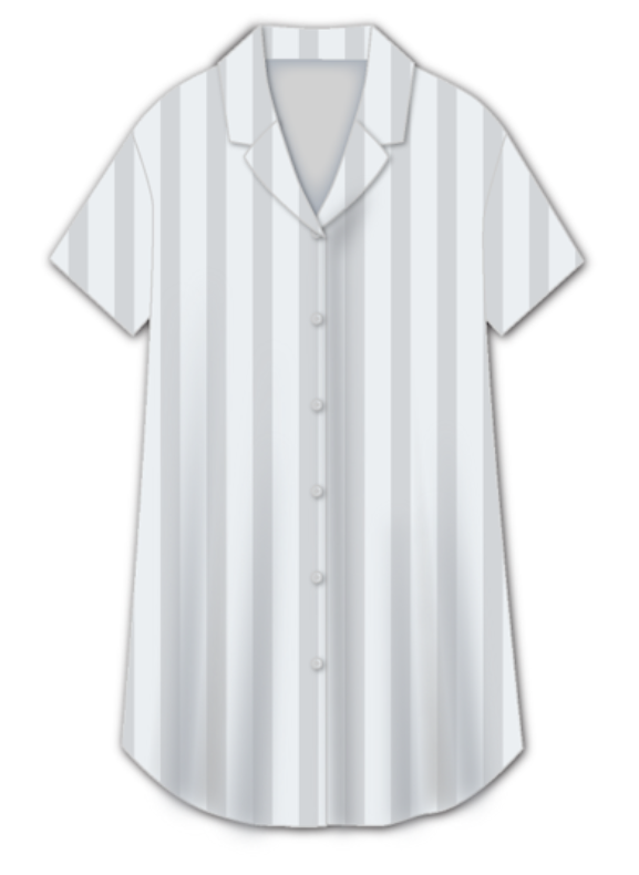 Jacquard Stripes Short Sleeves Dress / Gaun Lengan Pendek Corak Jalur Jacquard S35-NE3079