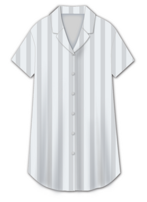 Jacquard Stripes Short Sleeves Dress / Gaun Lengan Pendek Corak Jalur Jacquard S35-NE3079