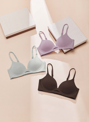 Lilac Seamless Wireless Demi Cup Bra A10-30094