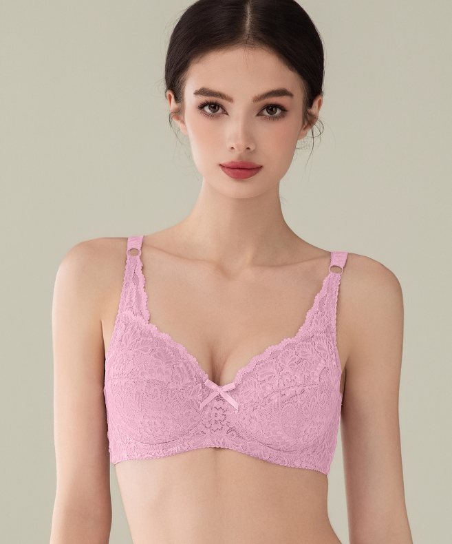 Charm Lace Wired Full Cup Lightly Padded Bra / Bra Berdawai Berlapik Nipis Liputan Penuh Charm Lace A11-30176