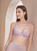Lilac Seamless Wireless High Panel Bra A10-30096