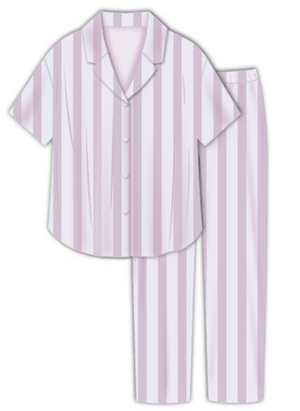 Jacquard Stripes Pajamas Set / Set Pijama Jalur Jacquard S35-PA2372