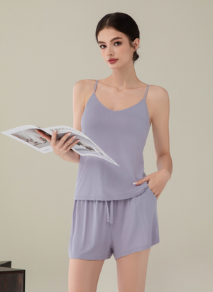 Cozy Lounge Bamboo Wellness Sleepwear Padded Cami / Baju Tidur Bamboo Wellness Cozy Lounge Berlapik N31-CA3029