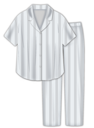 Jacquard Stripes Pajamas Set / Set Pijama Jalur Jacquard S35-PA2372