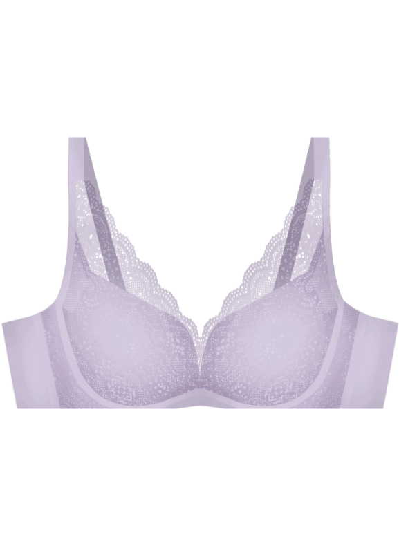 Floral Charm Wireless Deep V Bra S10-29952