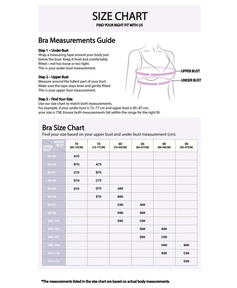 Aster Lace Demi Cup Bra / Bra Demi Berwayar Aster Lace S10-30136